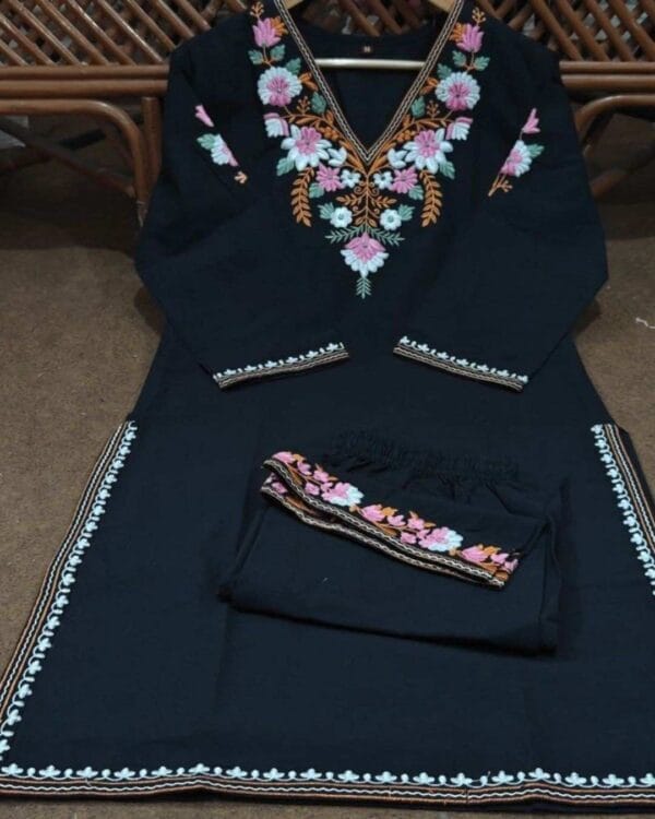 Black Imported Floral Print Co-Ord Set Real