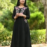 Black Pant With Kurti​ Set