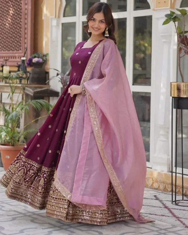 Georgette Anarkali Suit Set