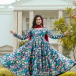 Maslin Multi Colour Anarkali Kurti​ Set