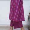 purple Print Kurti Pant Set