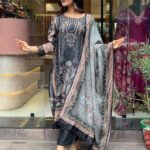 Party Wear Black Anarkali Suit Set