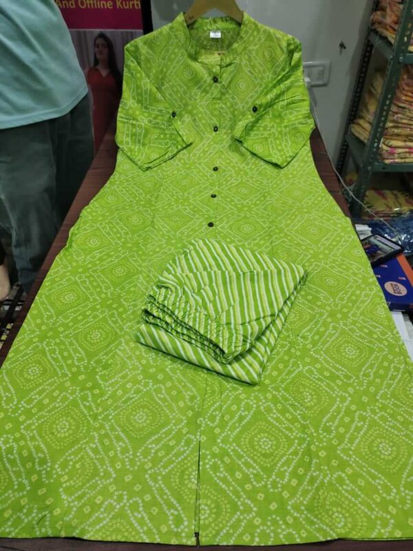 Light Green Colour Kurti With Pant Set​