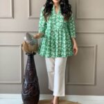 Angrakha Short Kurti With Pant