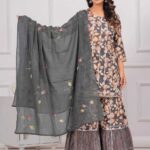 Kurti Sharara Dupatta Set​