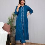 Office Wear Cotton Kurti Pant Set