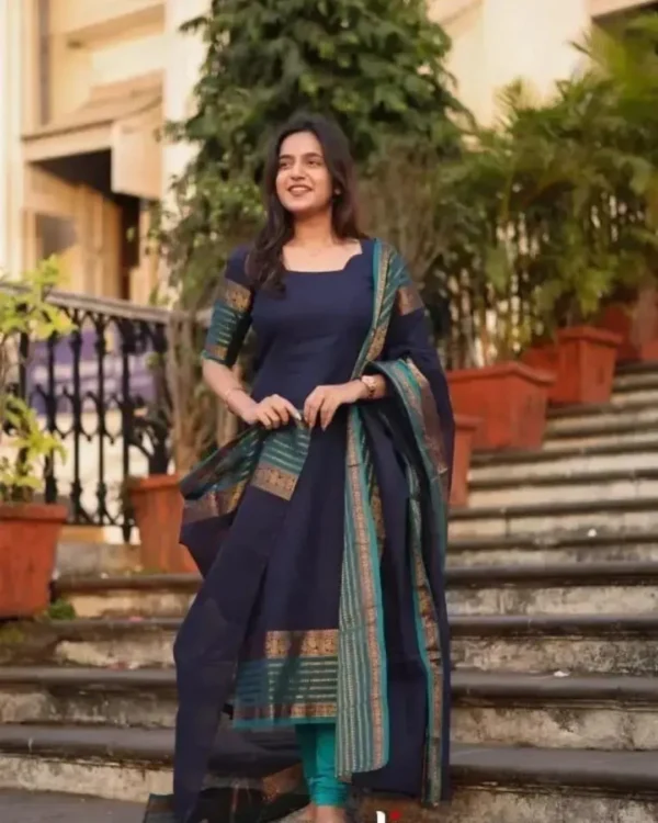 Pure Kanchi Cotton Suit Set