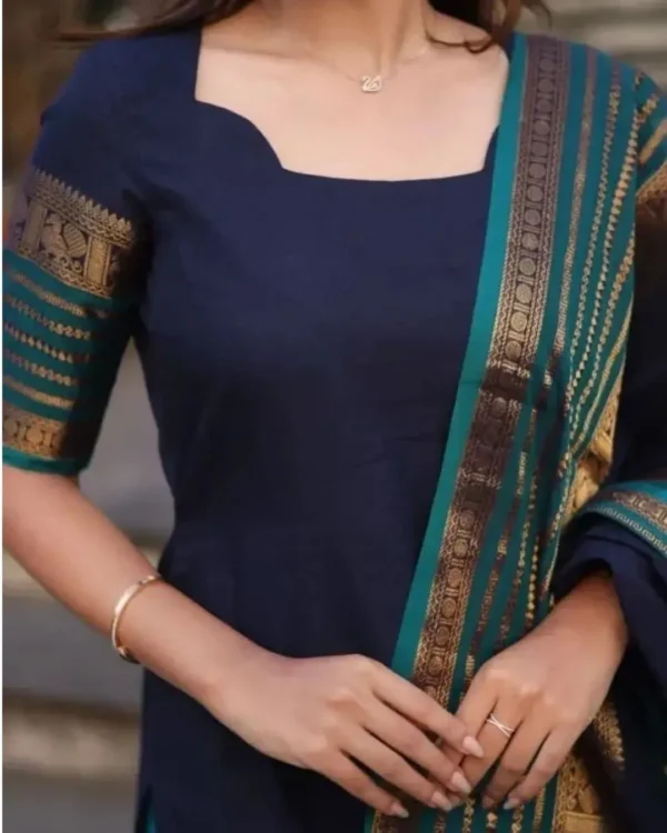 Pure Kanchi Cotton Suit Set Front