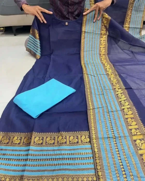 Pure Kanchi Cotton Suit Set Real