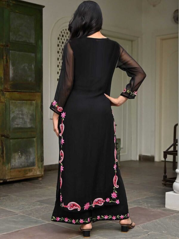 Black Palazzo Pant With Kurti​