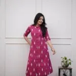 Cotton Pink Kurti​ Pant Set