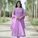 Light Purple Georgette Suit Set
