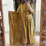 Yellow Floral Print Suit Set