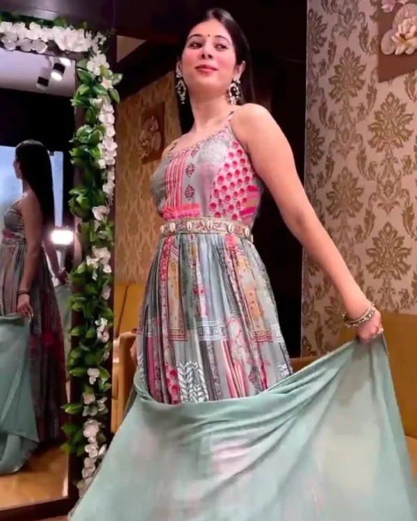 Multi Color Sleeveless Suit Set