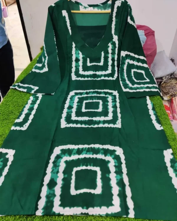 Green Floral Kurti Pant Set​