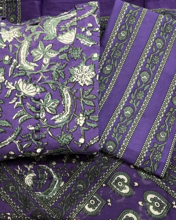 Dark Purple Anarkali Suit Set