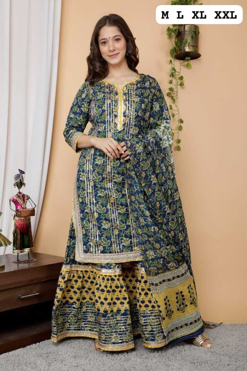 Cotton Sharara Suit Set​