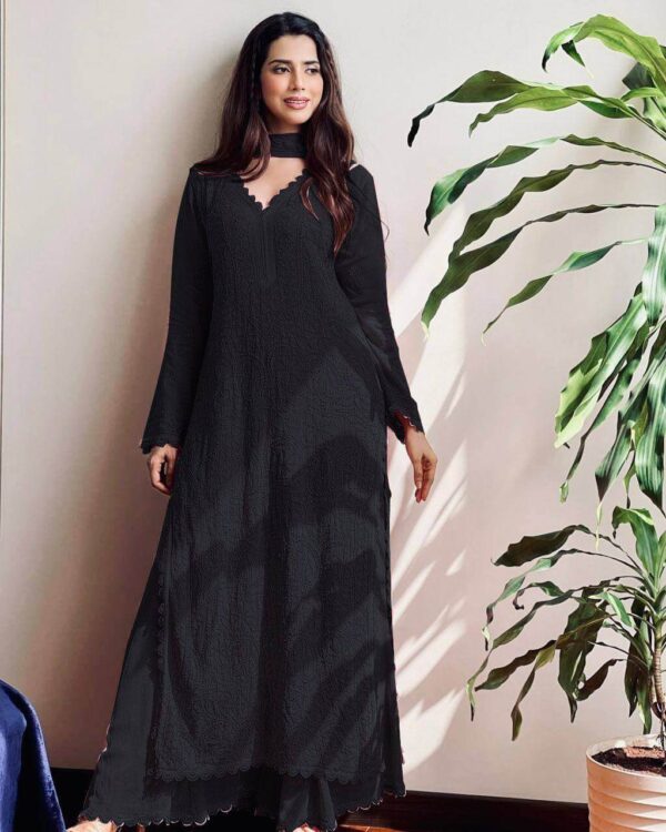 Black Georgette Suit Set