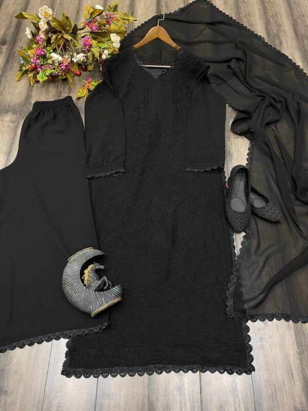 Black Georgette Suit Set