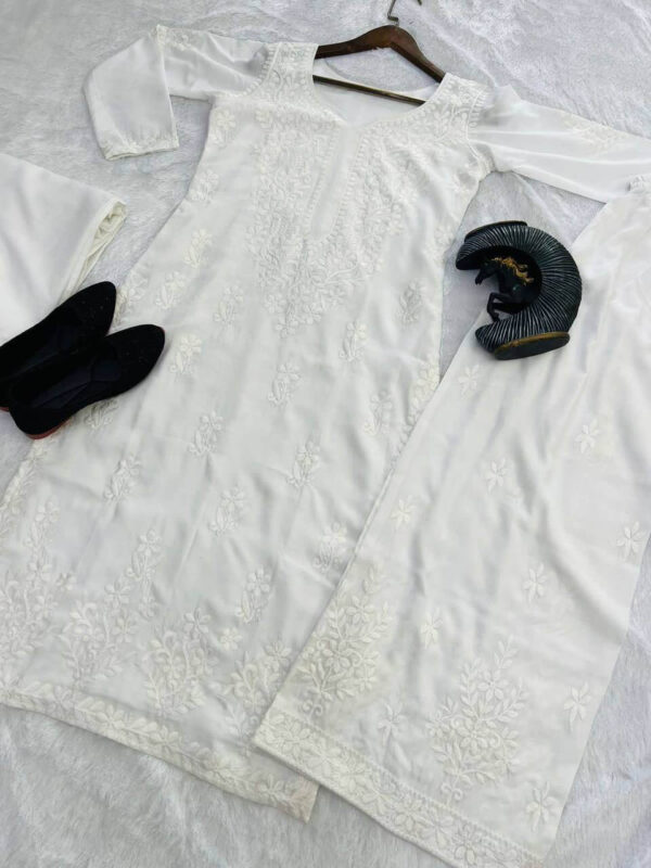 White Maslin Suit Set