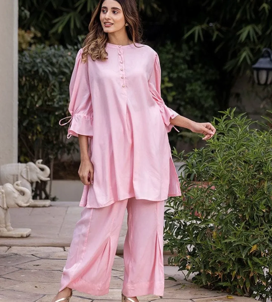 Office Wear Pink Co-Ord Set