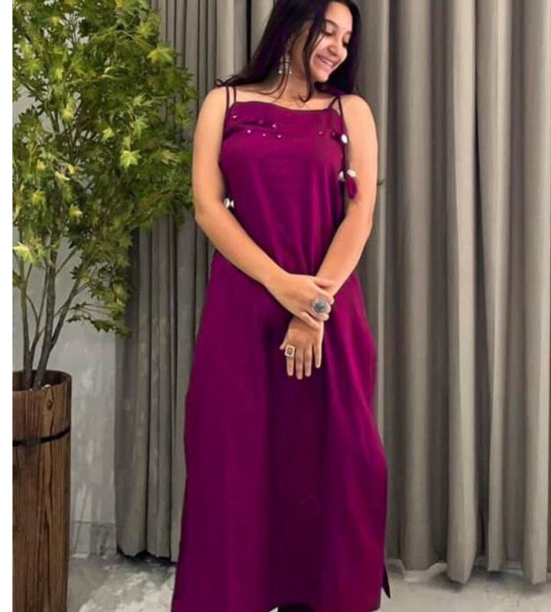 Sleeveless Office Wear Kurti Palazzo Set