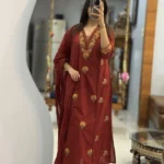 Dark Maroon Colour Suit Set
