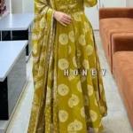 Green Cotton Kurti Pant With Dupatta Set