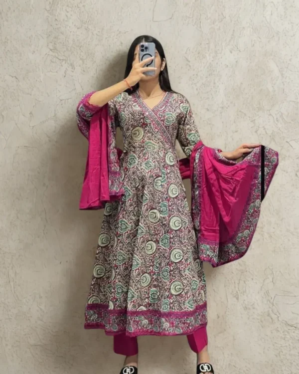 Cotton Floral Print Suit Set (3)