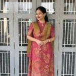 Cotton Maroon Floral Print Suit Set