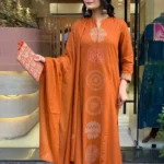 Floral Print Cotton Kurti Pant With Dupatta