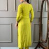 Yellow Viscose Chanderi Suit Set