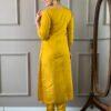 Yellow Viscose Chanderi Suit Set​