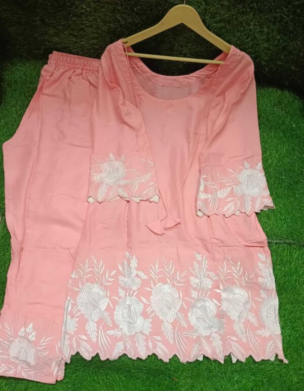 Light Pink Rayon Suit Set