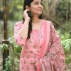 Cotton Pastel Pink Kurti Pant With Dupatta​