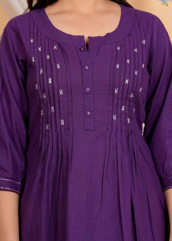 Purple Afghani Salwar With Kurti