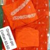 Orange Kurti Pant With Dupatta Set