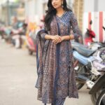 Cotton Angrakha Anarkali Kurti Set