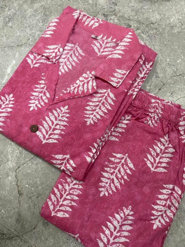 Pink Procin Printed Kurti With Pant