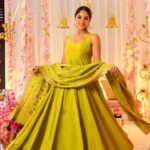 Green Georgette Anarkali Kurti Set