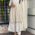 Chikankari White Suit Set