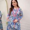 Multicolored Cotton Kurti With Pant