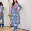 Multicolored Cotton Kurti With Pant