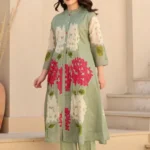 Multicolored Cotton Kurti With Pant