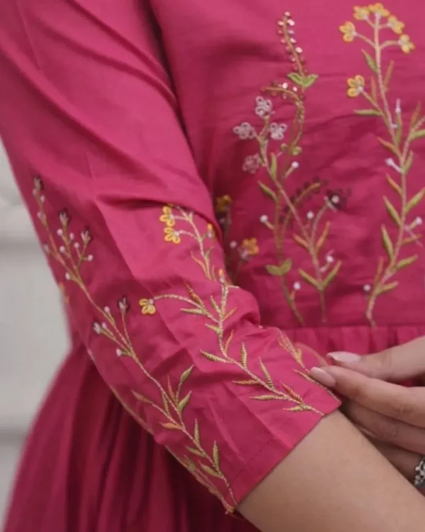 Pink Colour Anarkali Suit Set1
