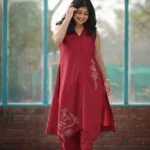 Office Wear Sleeveless Kurti Palazzo Set