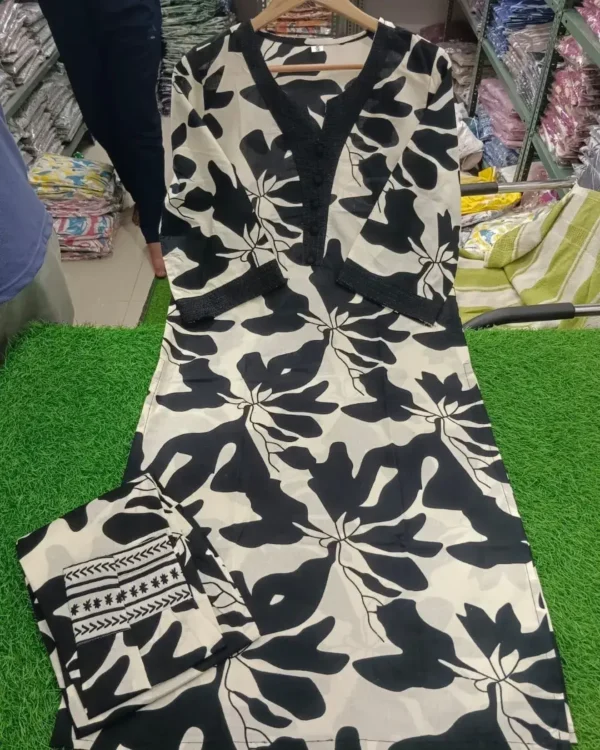 Sleevesless Kurti With Palazzo Set 1