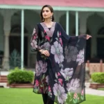 Black Georgette Suit Set