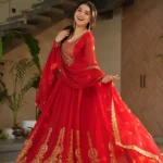 Party Wear Georgette Gown Suit Set