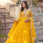 Yellow Faux Blooming Suit Set